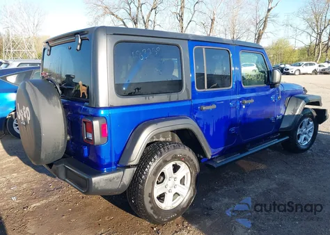 2019 Jeep Wrangler Unlimited Sport S 4X4 из США, поврежденный, VIN 1C4HJXDN1KW683258